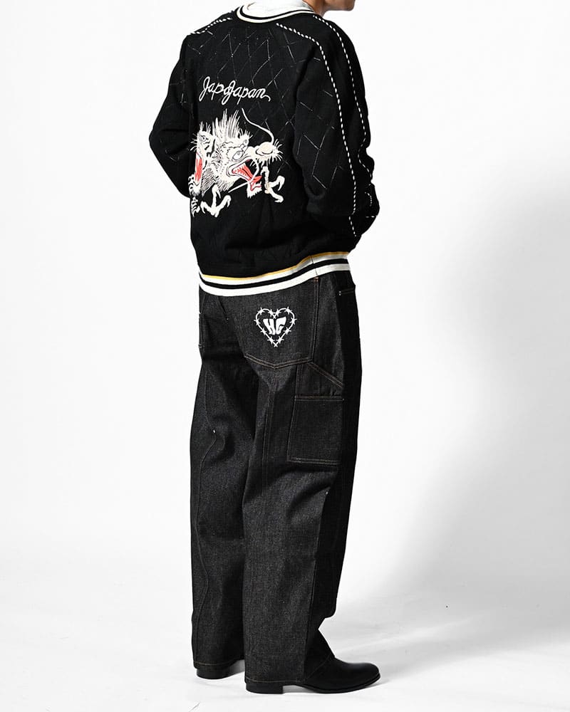 HIGH-GATE  KNIT SUKAJAN -BLACK- BLACK 1