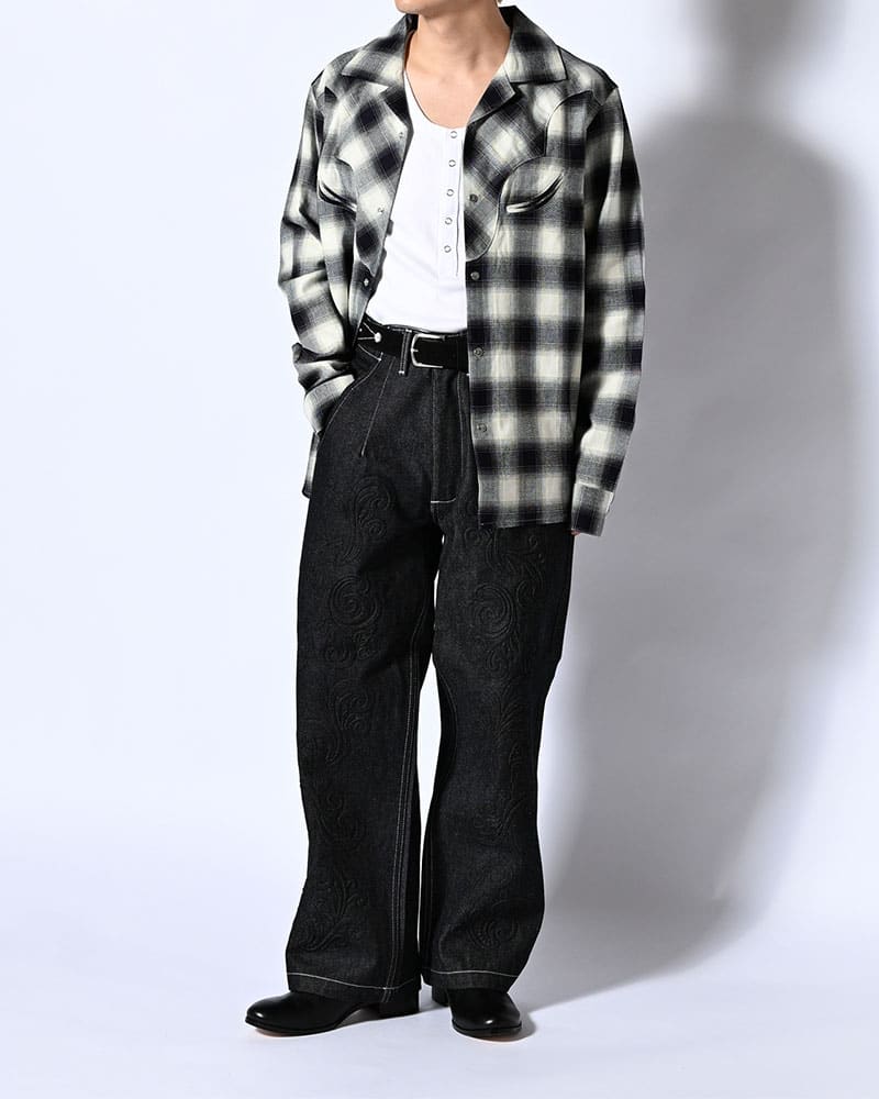 Robert P. Miller×KOOI  STITCH PANEL RIBBED TANKTOP -WHITE- WHITE 1