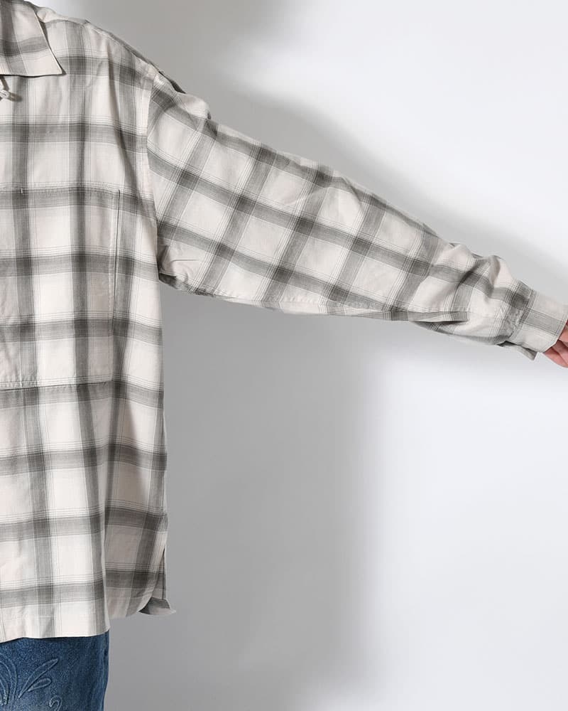 ANEI  IMI SHIRT PLAID -IVORY PLAID- IVORY PLAID 2