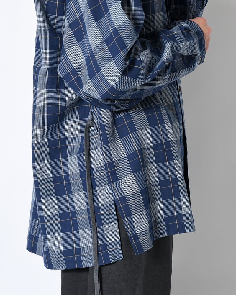 ANEI  IMI SHIRT PLAID -INDIGO PLAID- INDIGO PLAID 2
