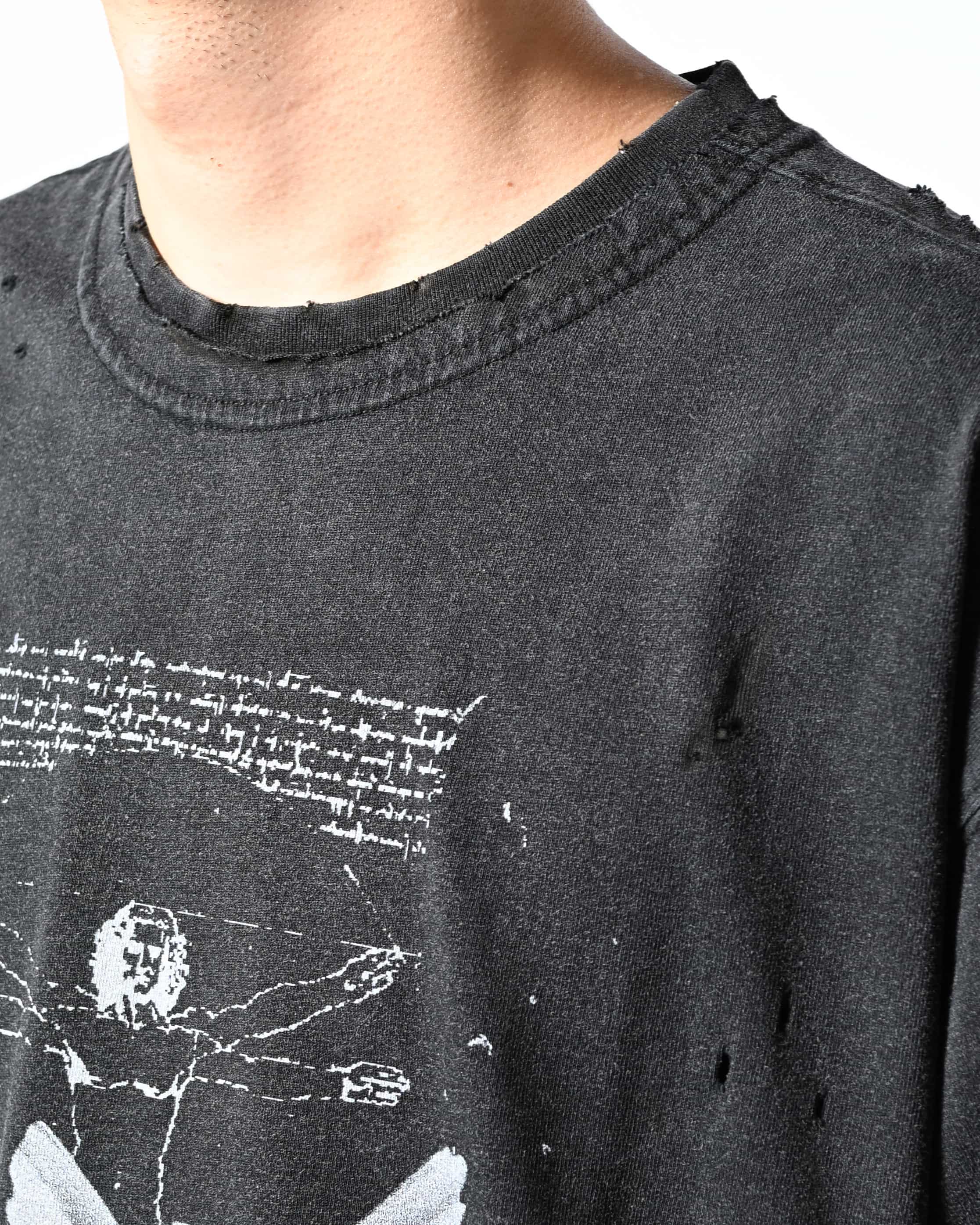 HIGH-GATE BURN FADE DAMAGE TEE (IN NAGOYAPARCO LIMITED EDITION） BLK 1