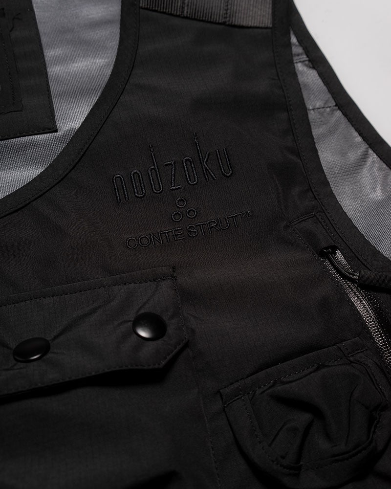 NODZOKU×CONTE STRUT  TACTICAL VEST -BLACK- BLACK M