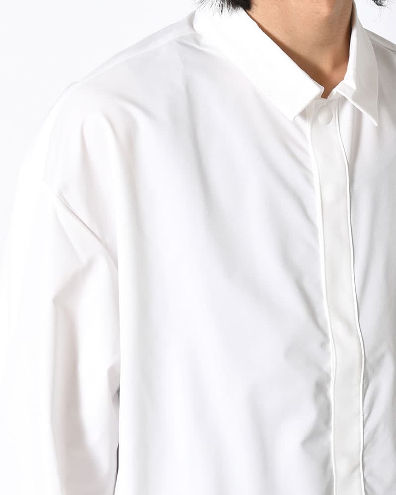印  SNAP EASY SHIRT -WHITE- WHITE M