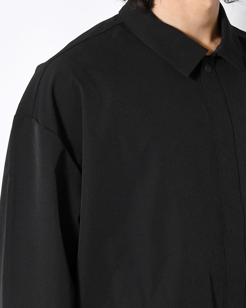 印  SNAP EASY SHIRT -BLACK- BLACK M