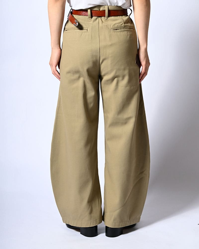 KOOI  HOLDER CURVE PANTS -BEIGE- BEIGE 1