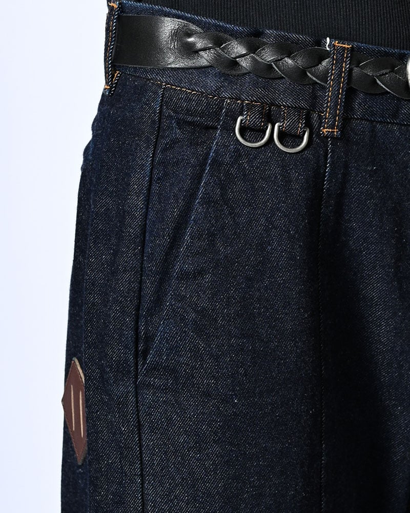 KOOI  HOLDER CURVE PANTS -INDIGO- INDIGO 1