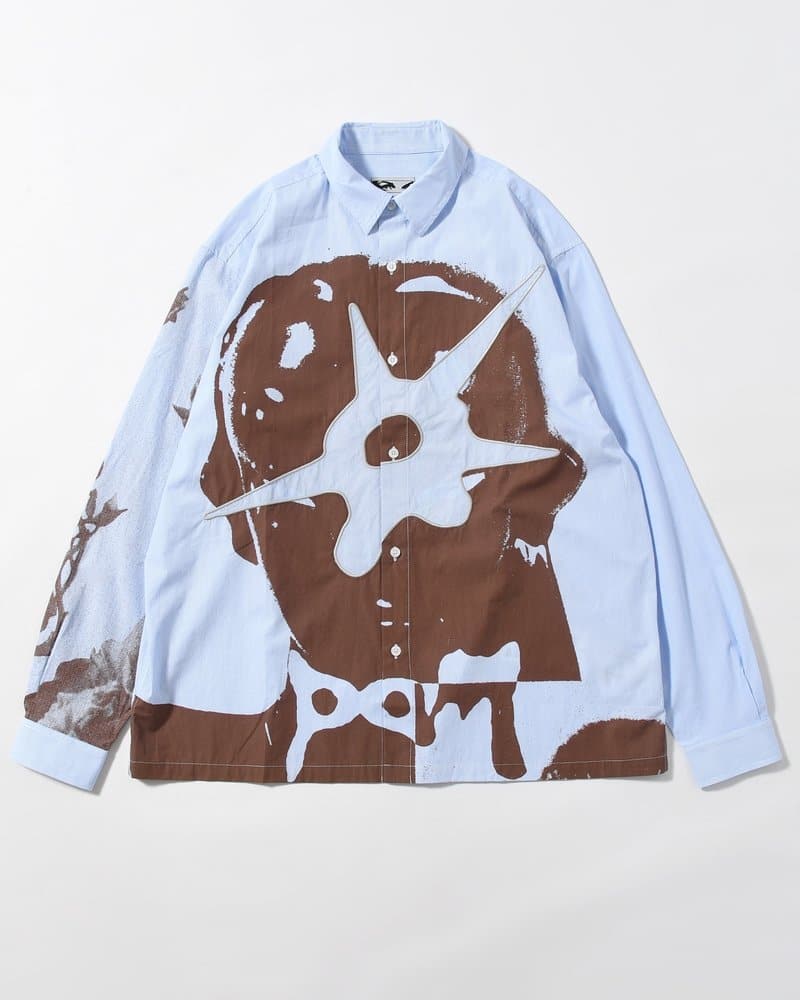 Perks And Mini  MECHANISM LS SHIRT -BLUE STRIPE- BLUE STRIPE M