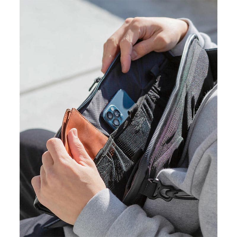 BROSKI AND SUPPLY  ADJUST-SLING MULTI BAG BLACK ONE SIZE