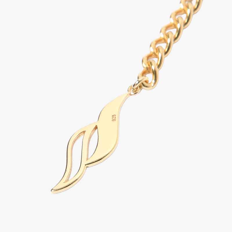SHRINE  S CHAIN BRACELET 17.5cm -GOLD- GOLD ONE SIZE
