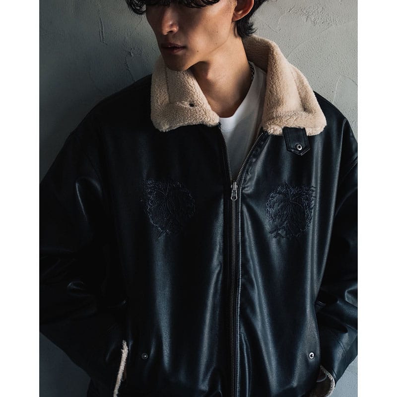 HIGH-GATE  REVERSIBLE FAKE MOUTON BROWN 1