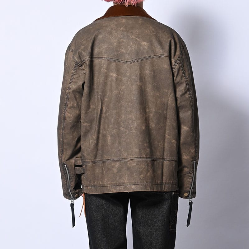KOOI  FADE WORK JACKET BROWN 1