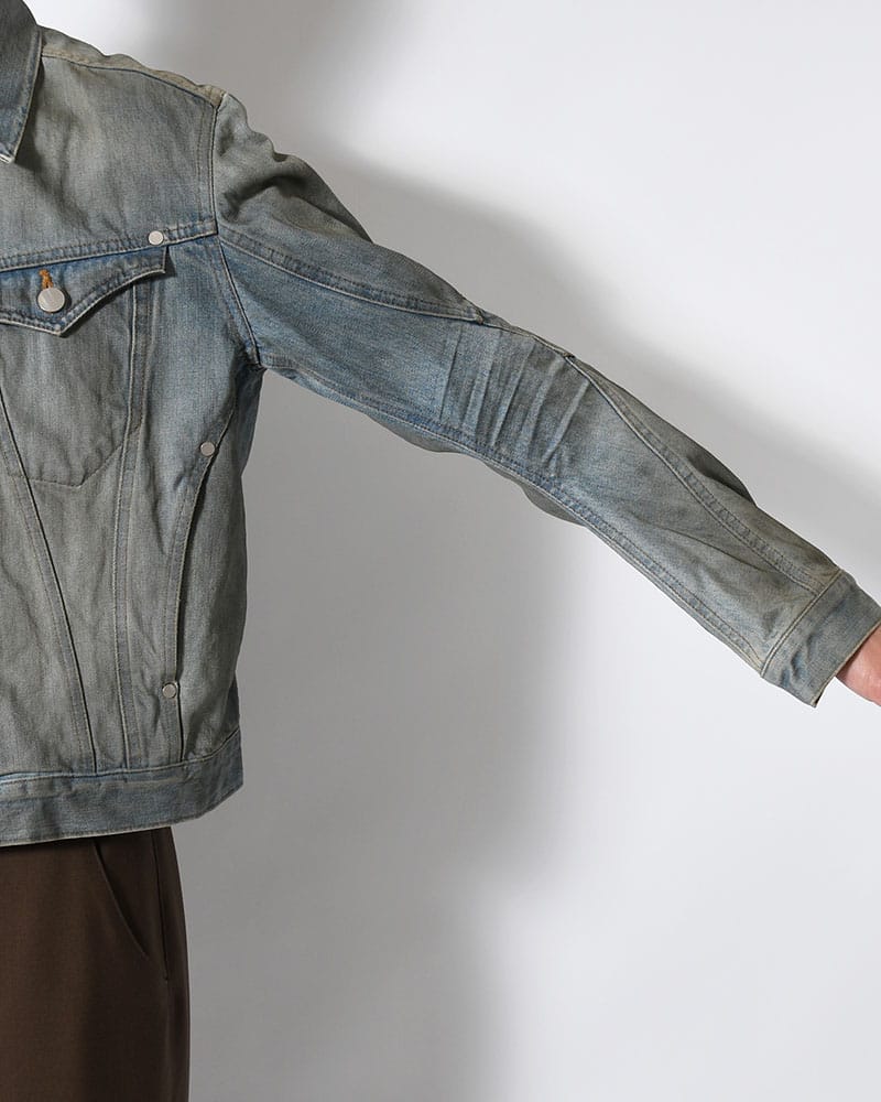 NVRFRGT  DENIM TRUCKER JACKET -DIRTY FADED INDIGO- DIRTY FADED INDIGO 2