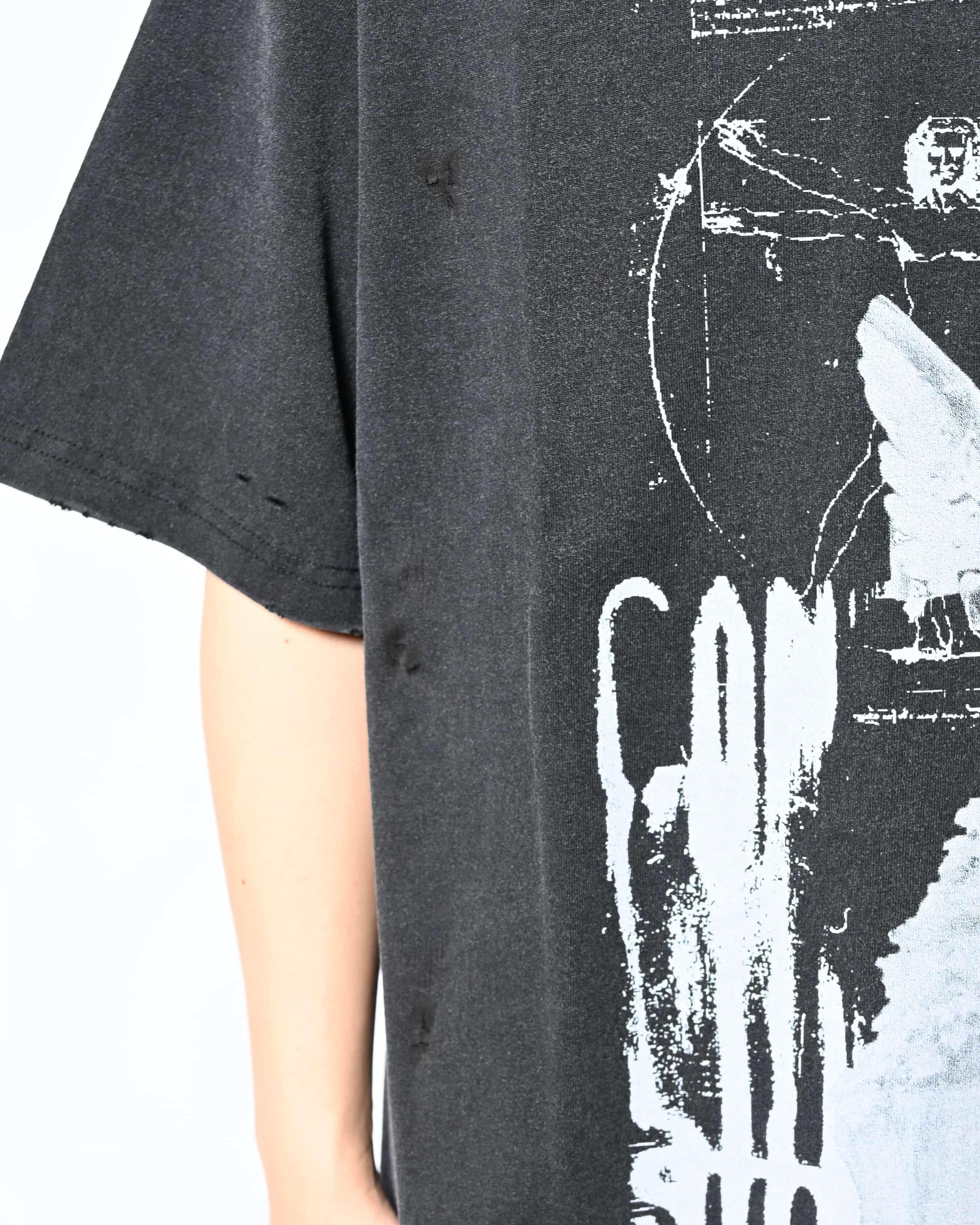 HIGH-GATE BURN FADE DAMAGE TEE (IN NAGOYAPARCO LIMITED EDITION） BLK 1
