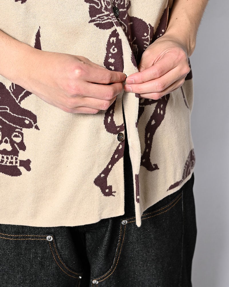 HIGH-GATE  OUTLAW KNIT SHIRT -OFF WHITE- OFF WHITE 1