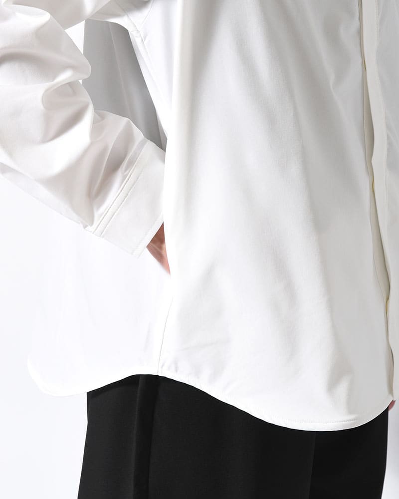 印  SNAP EASY SHIRT -WHITE- WHITE M