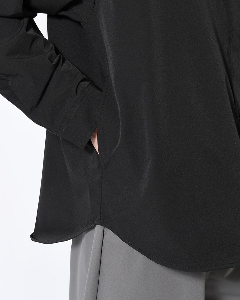 印  SNAP EASY SHIRT -BLACK- BLACK M