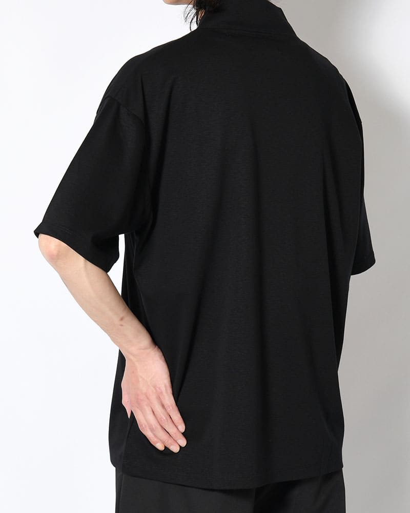 印  和 NECK S/S TEE -BLACK- BLACK M