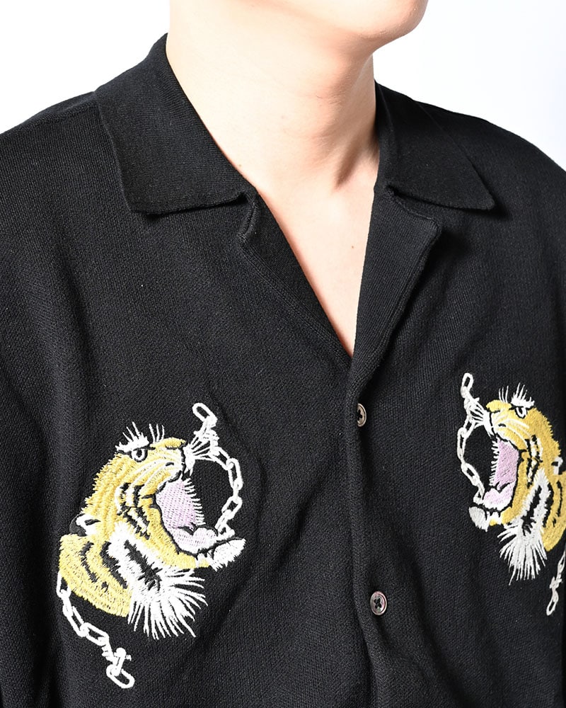 HIGH-GATE  SUKA KNIT SHIRT -BLACK- BLACK 1