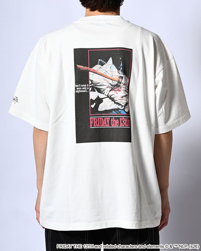 HIGH-GATE  FRIDAY THE 13 TEE -WHITE- WHITE 1