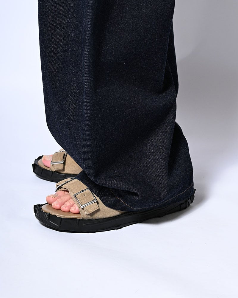 KOOI  X MONK LEATHER SANDAL -TAUPE- TAUPE 41