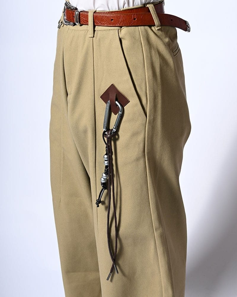 KOOI  HOLDER CURVE PANTS -BEIGE- BEIGE 1