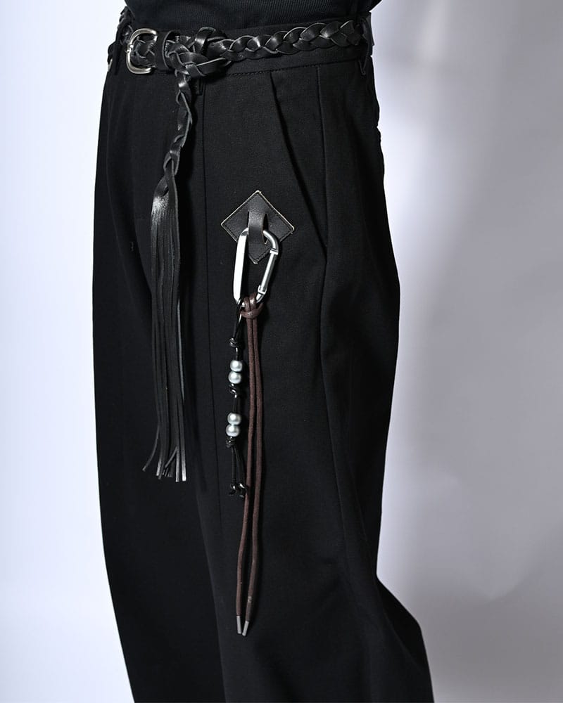 KOOI  HOLDER CURVE PANTS -BLACK- BLACK 1