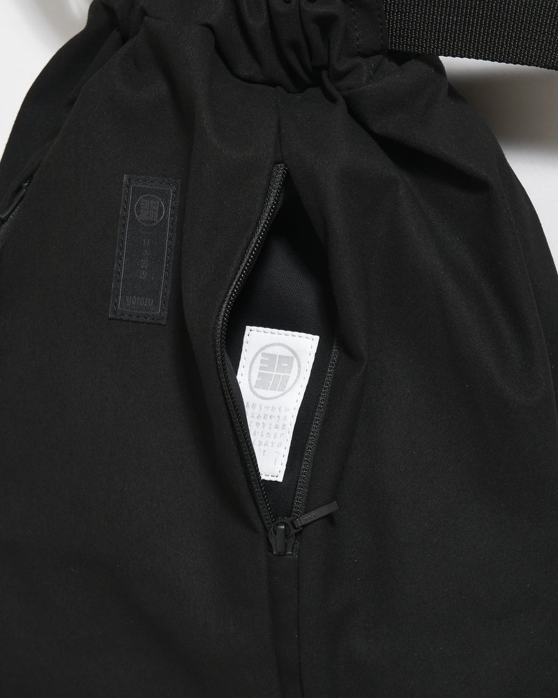 yorozu  BACKPACK "NINJA-TEX" HIGH DENSITY MICROFIBER -BLACK- BLACK ONE SIZE