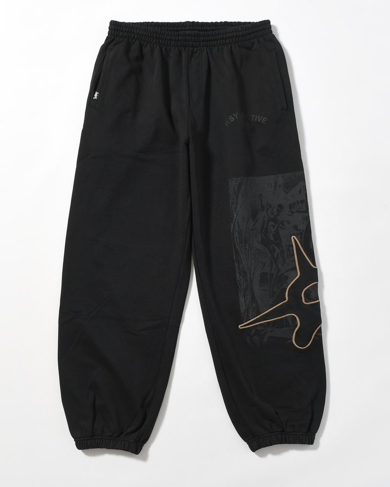 Perks And Mini  DECAL SWEATPANT -BLACK WASH- BLACK WASH M