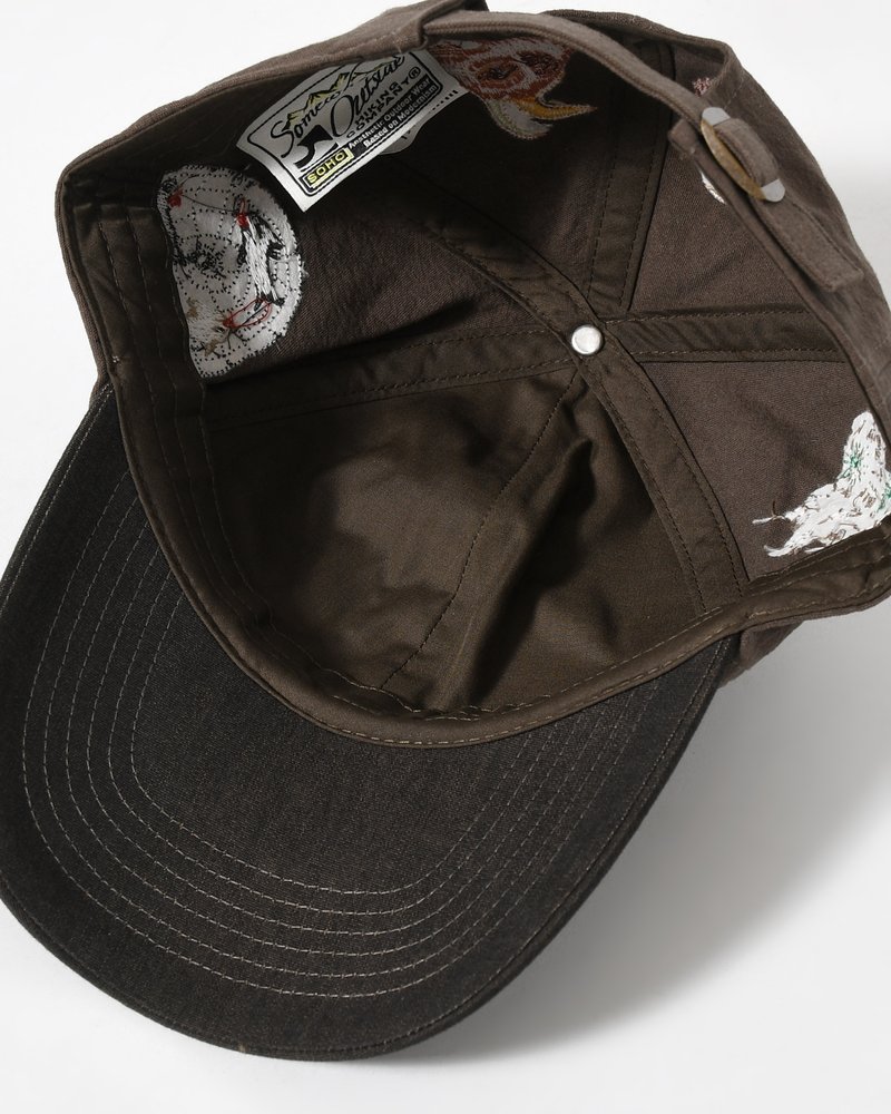 SOMEWHERE OUTSIDE HIKING COMPANY  SOHC EMBROIDERY CAP -D/BROWN- D/BROWN ONE SIZE