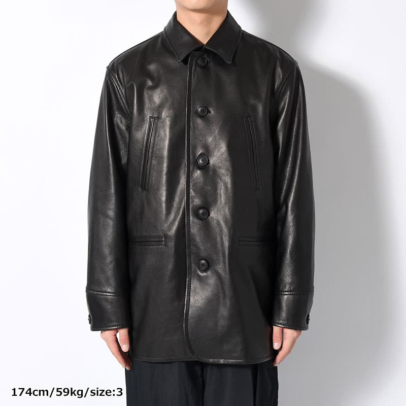 blackmeans×印  EX CAR COAT BLACK 3