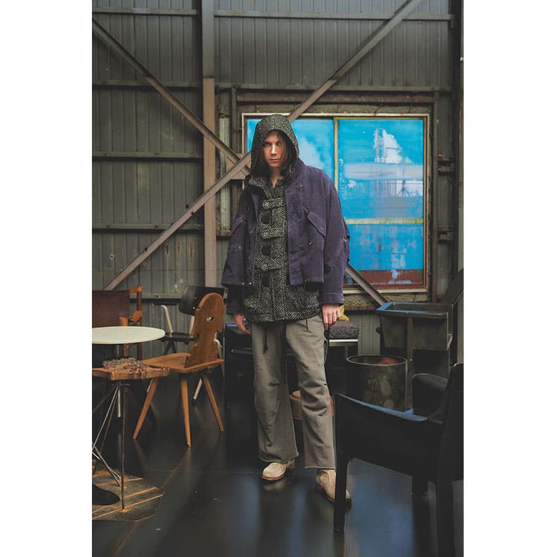 KOOI  2WAY DUFFLE COAT BLACK 1