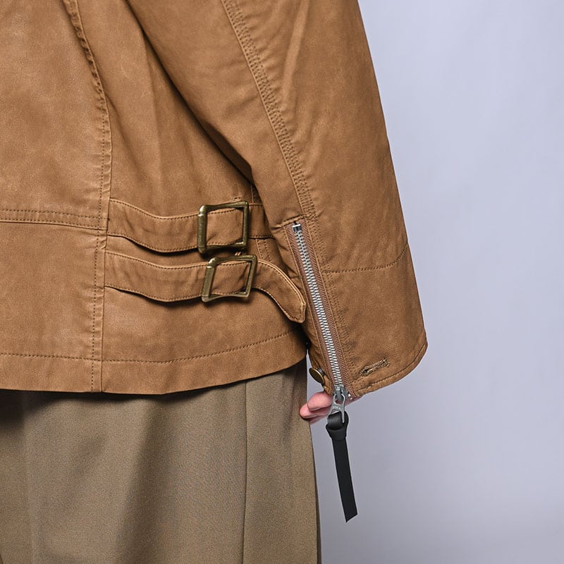 KOOI  FADE WORK JACKET CAMEL 1