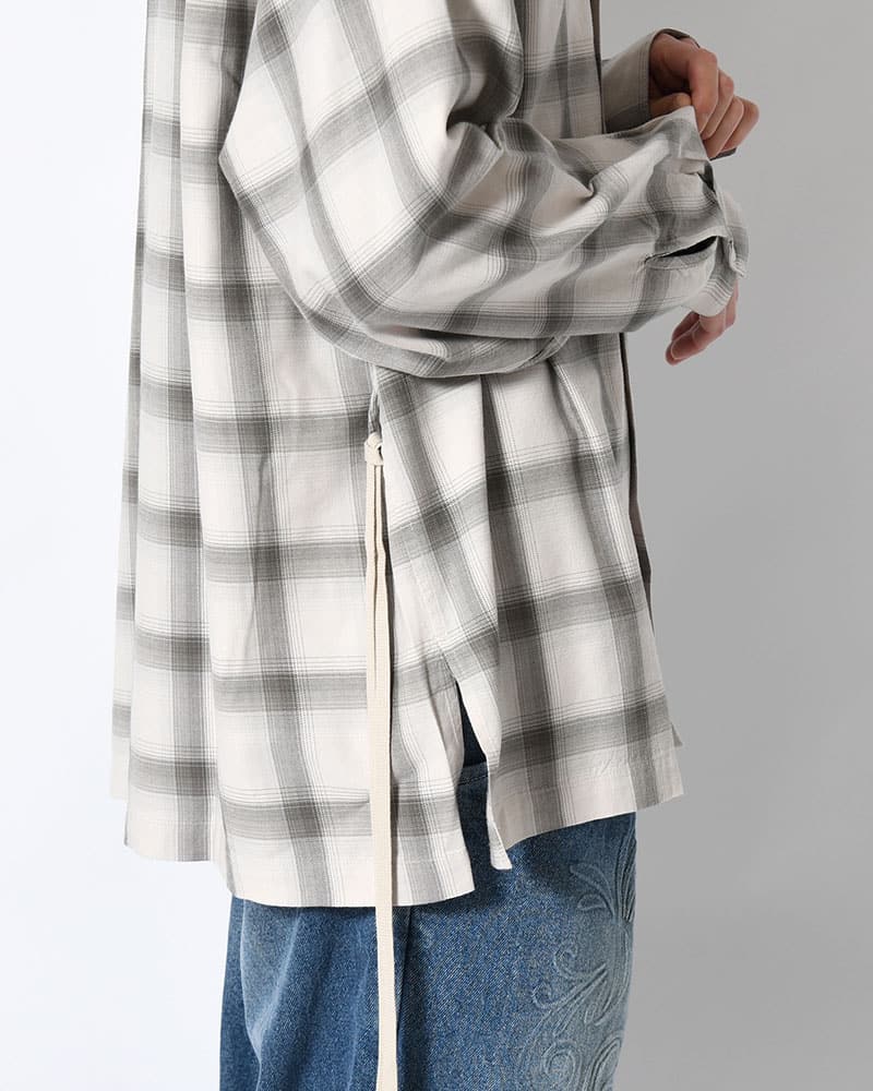 ANEI  IMI SHIRT PLAID -IVORY PLAID- IVORY PLAID 2