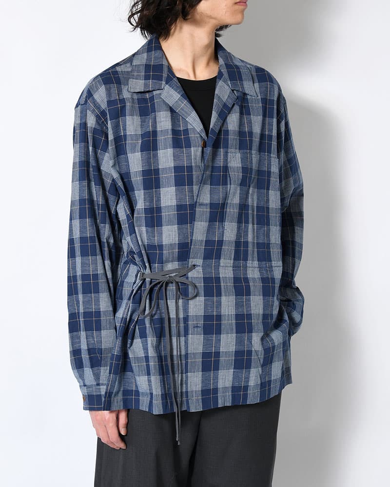 ANEI  IMI SHIRT PLAID -INDIGO PLAID- INDIGO PLAID 2
