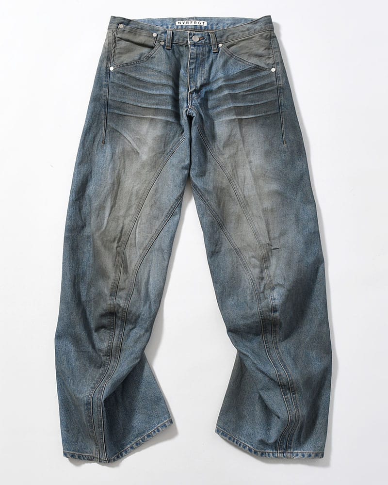 NVRFRGT  3D TWISTED JEANS 3.0 -DIRTY FADED INDIGO- DIRTY FADED INDIGO 1