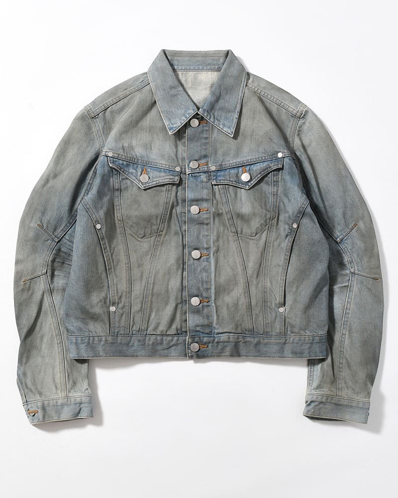 NVRFRGT  DENIM TRUCKER JACKET -DIRTY FADED INDIGO- DIRTY FADED INDIGO 2