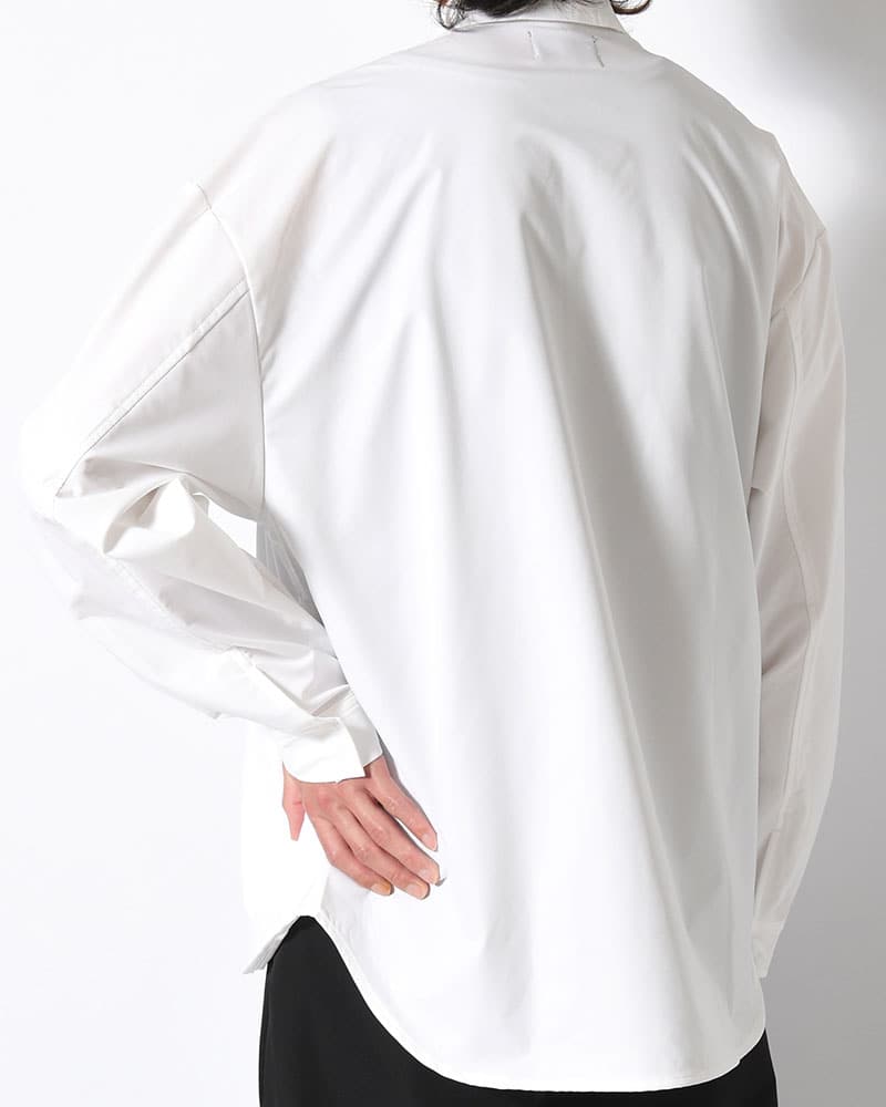 印  SNAP EASY SHIRT -WHITE- WHITE M