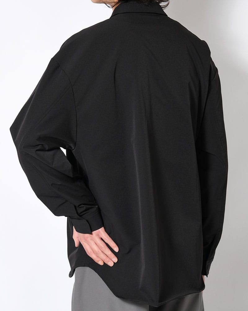 印  SNAP EASY SHIRT -BLACK- BLACK M