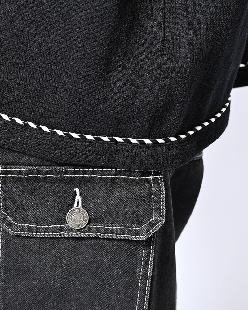 HIGH-GATE  SUKA KNIT SHIRT -BLACK- BLACK 1