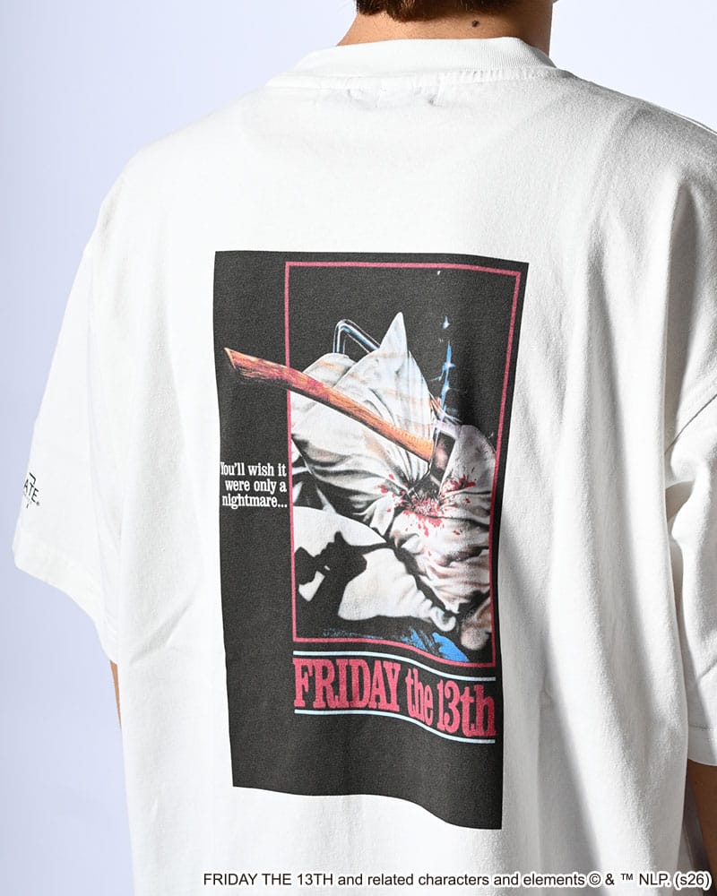 HIGH-GATE  FRIDAY THE 13 TEE -WHITE- WHITE 1