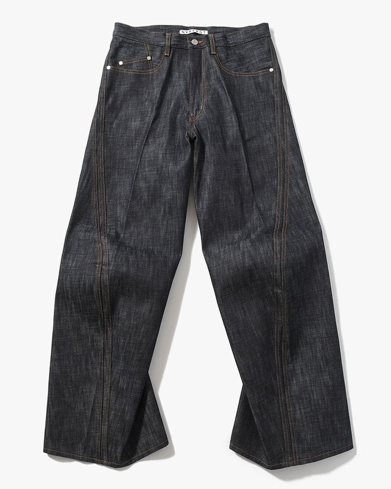 NVRFRGT  3D TWISTED WIDE LEG JEANS -RAW INDIGO- RAW INDIGO 1