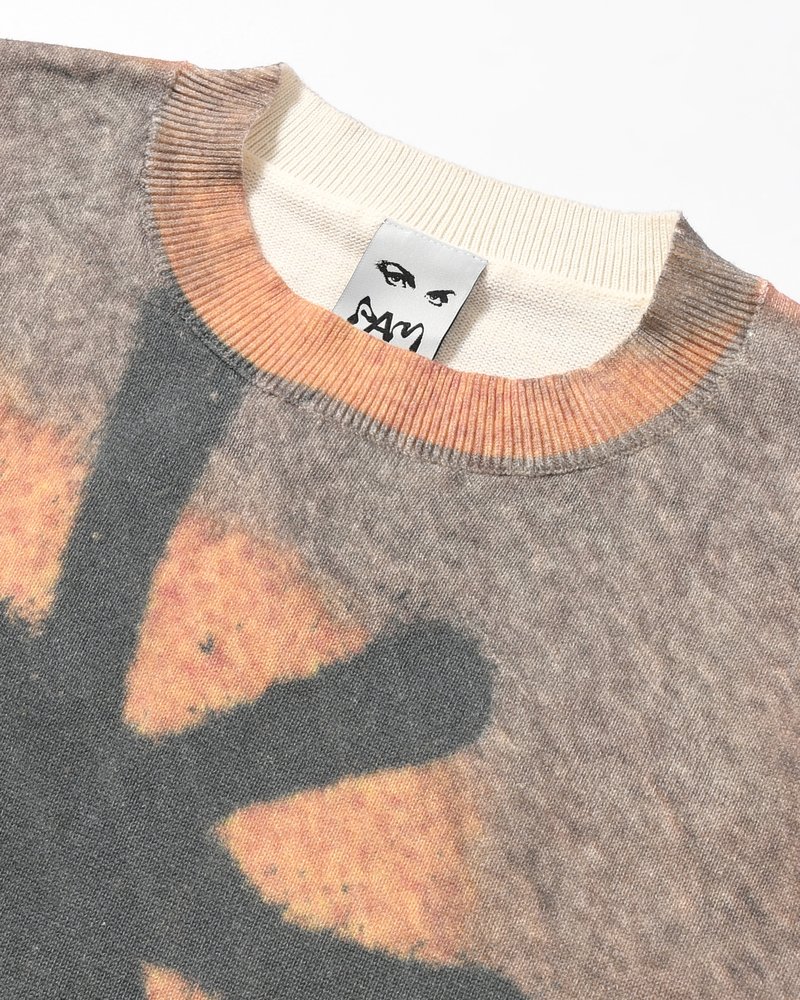Perks And Mini  GETTING OVER PRINTED KNIT CREWNECK -MULTI- MULTI L