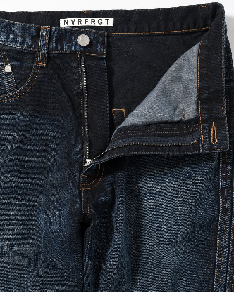 NVRFRGT  3D TWISTED WIDE LEG JEANS -DARK FADED INDIGO- DARK FADED INDIGO 1