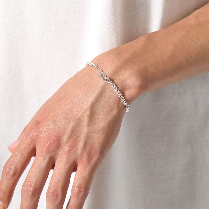 SHRINE  S CHAIN BRACELET 19.5cm -SILVER- SILVER ONE SIZE