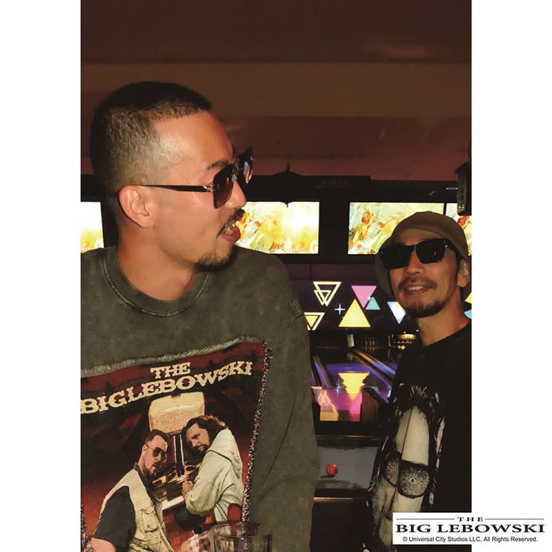 Pretense×THE BIG LEBOWSKI  Bowling Tapestry Sweatshirt -BLACK- BLACK M