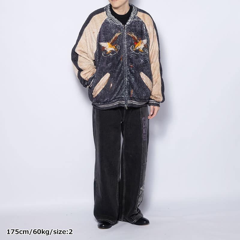 HIGH-GATE  TROMPE L'OEIL VINTAGE SUKA FLEECE ONE COLOR 1