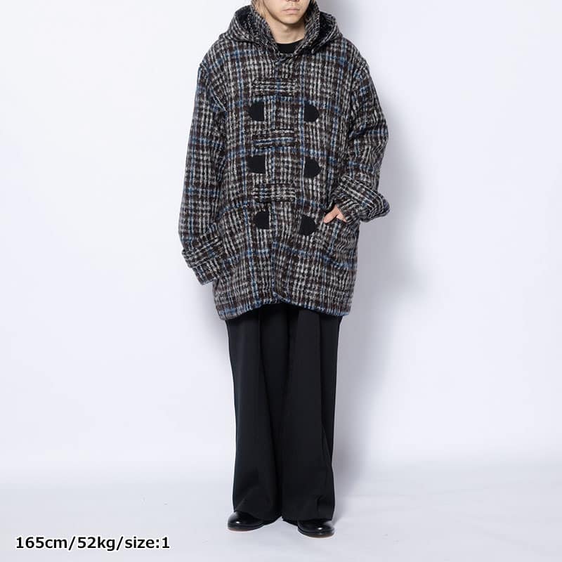 KOOI  2WAY DUFFLE COAT CHECK 1