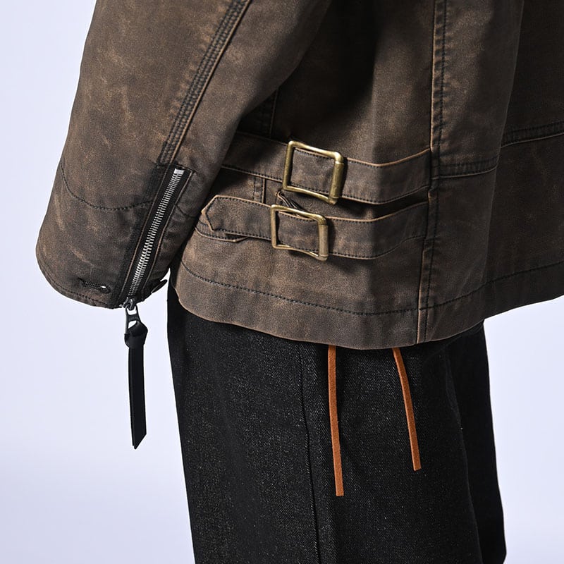 KOOI  FADE WORK JACKET BROWN 1