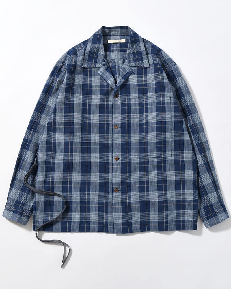 ANEI  IMI SHIRT PLAID -INDIGO PLAID- INDIGO PLAID 2