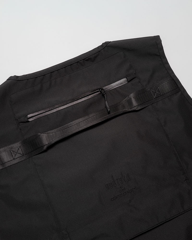 NODZOKU×CONTE STRUT  TACTICAL VEST -BLACK- BLACK M